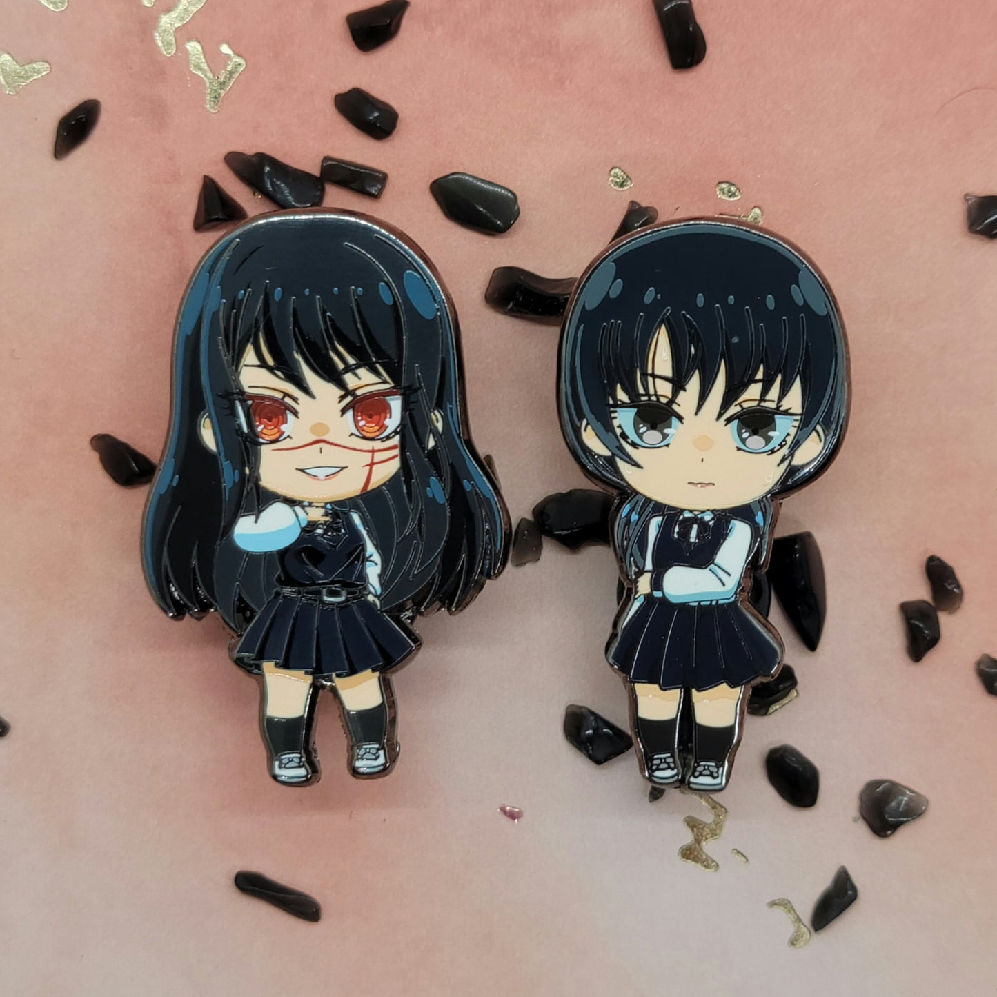 Full Body Chibis Scar & School Girl