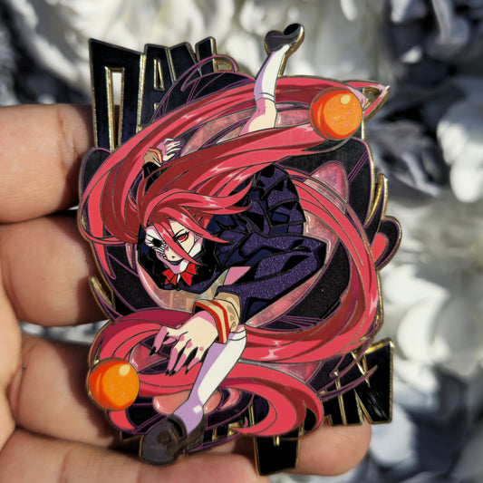 In hands: Pink Long Hair