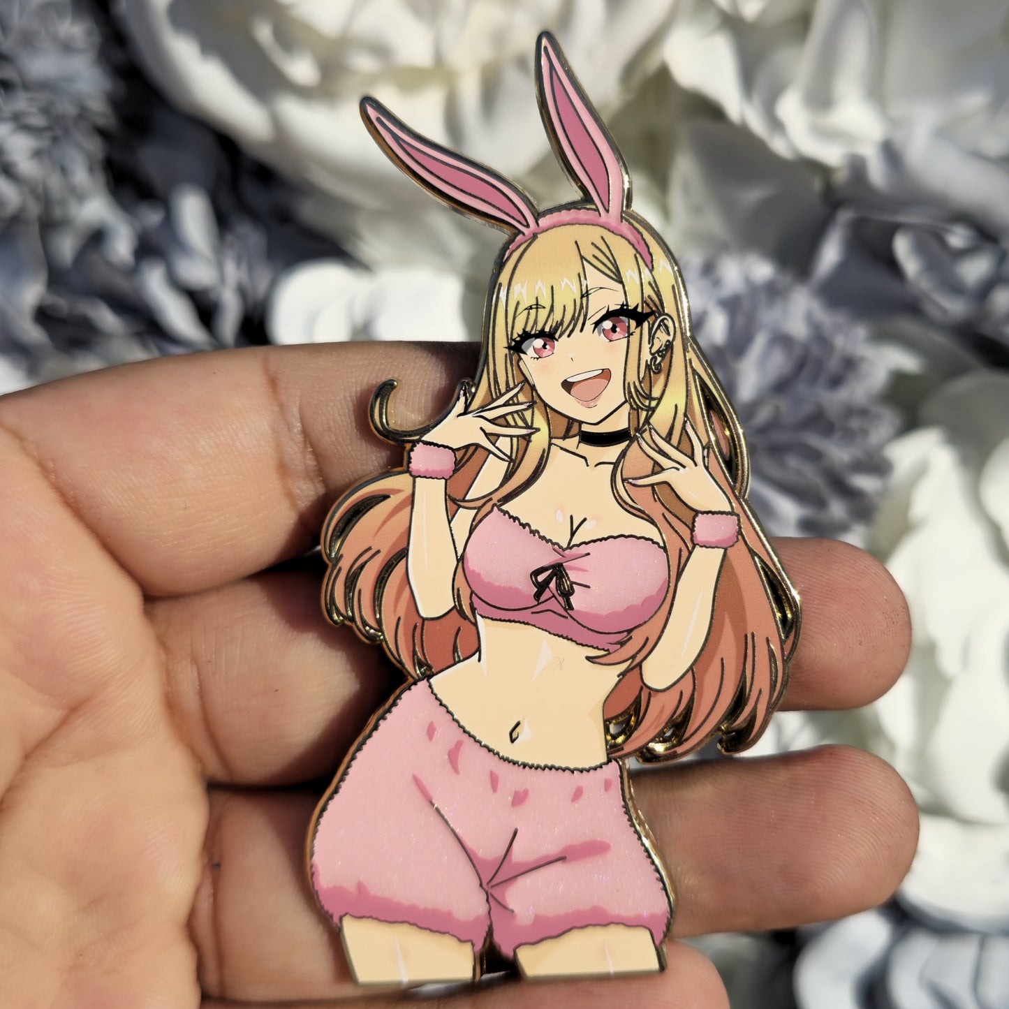In hands: Mare Pink Bunny