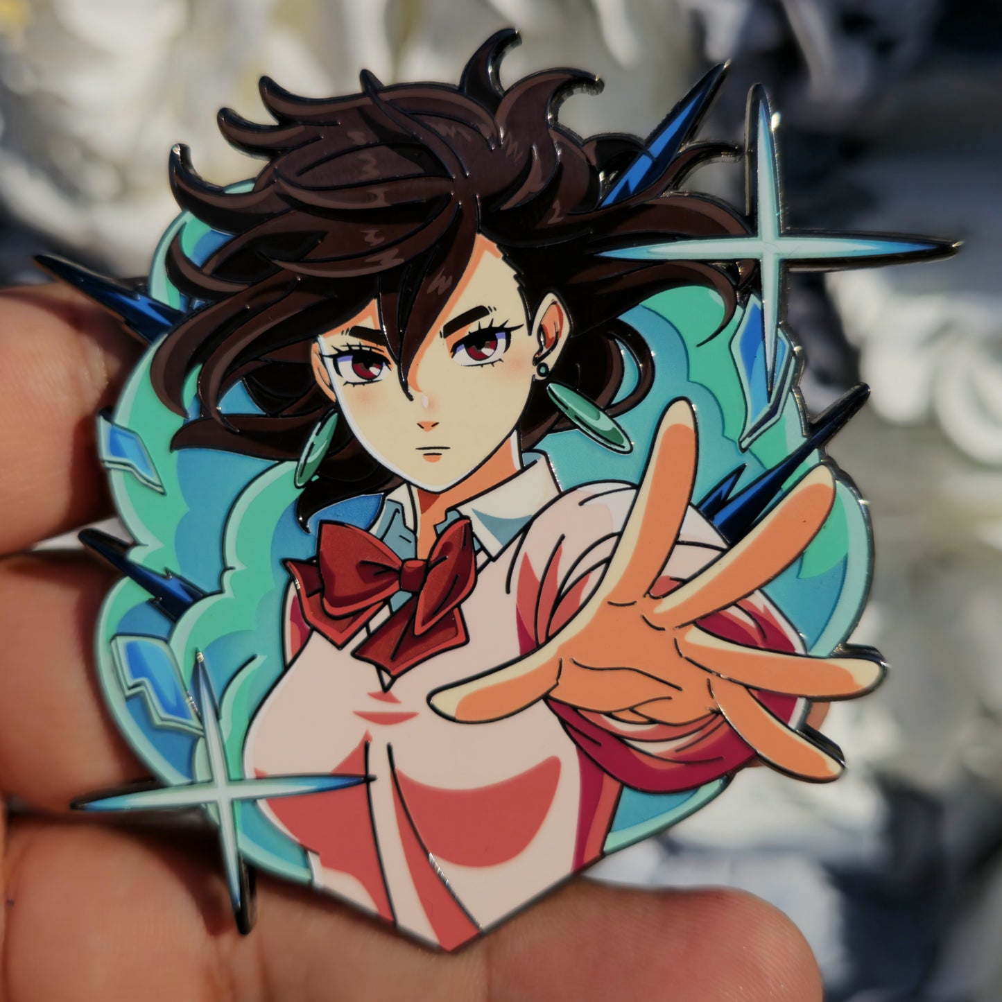 In hands: Momo bust powers