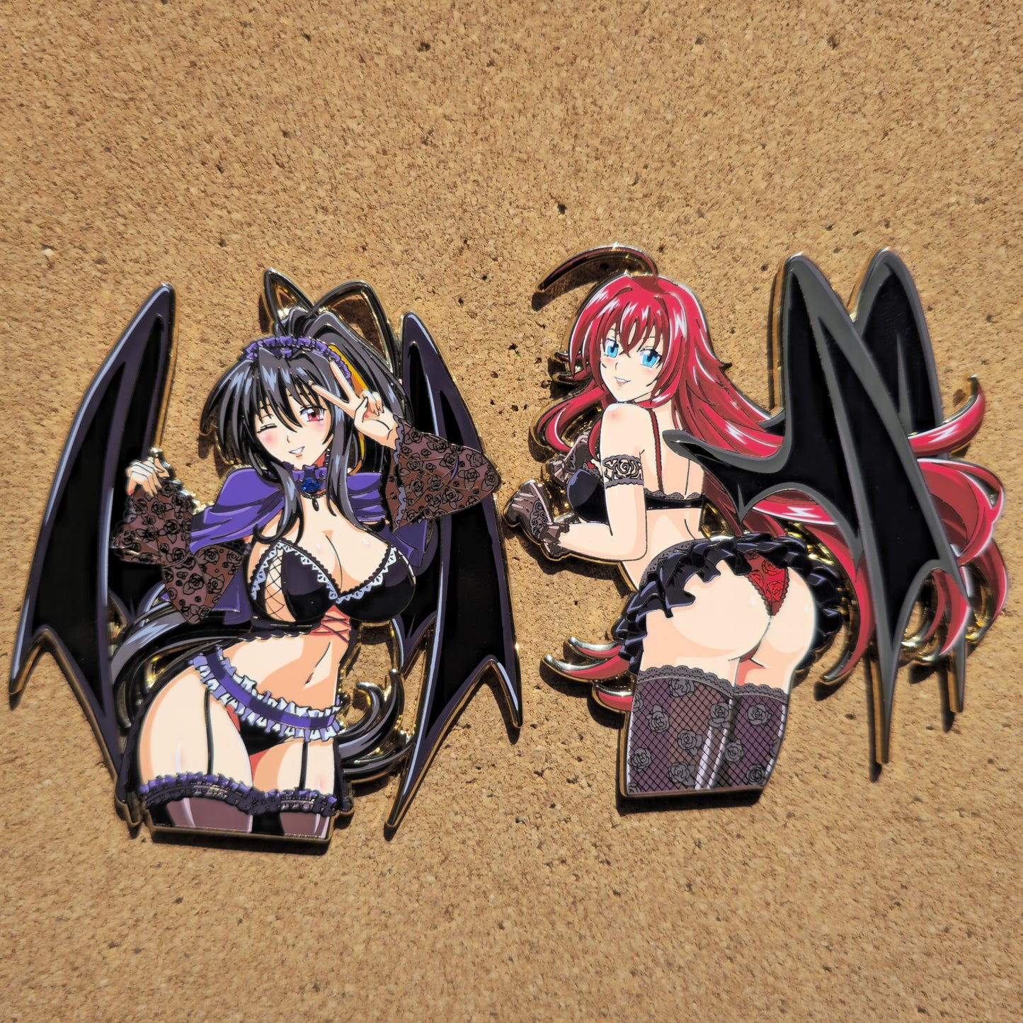 In hands lace devils