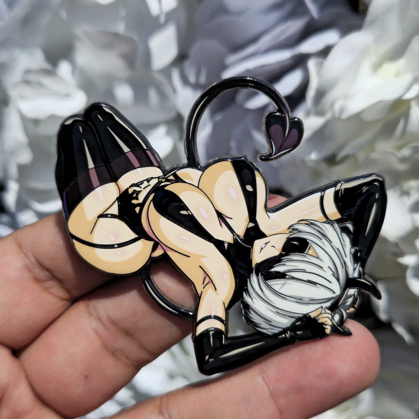 In Hands: 2B Club Succubus Laying Down