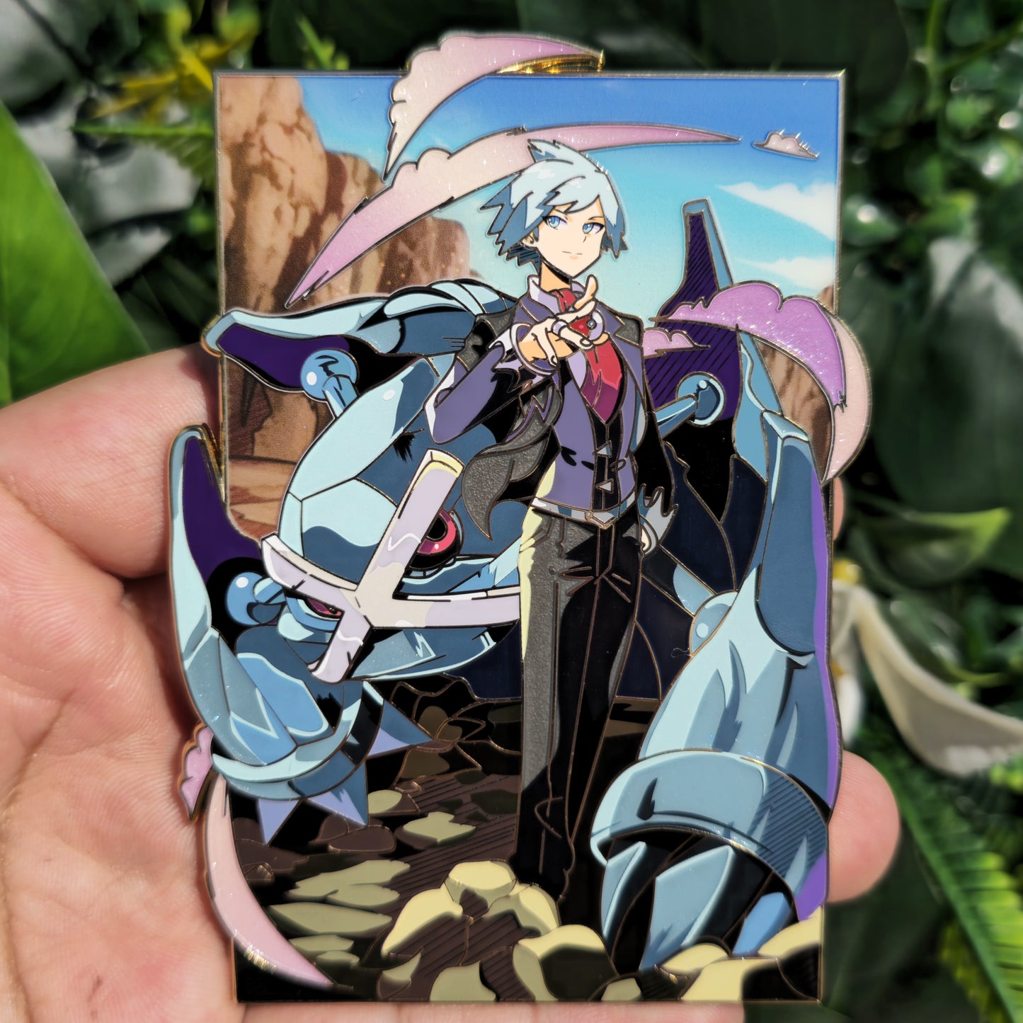 In hands: Trainer Stone