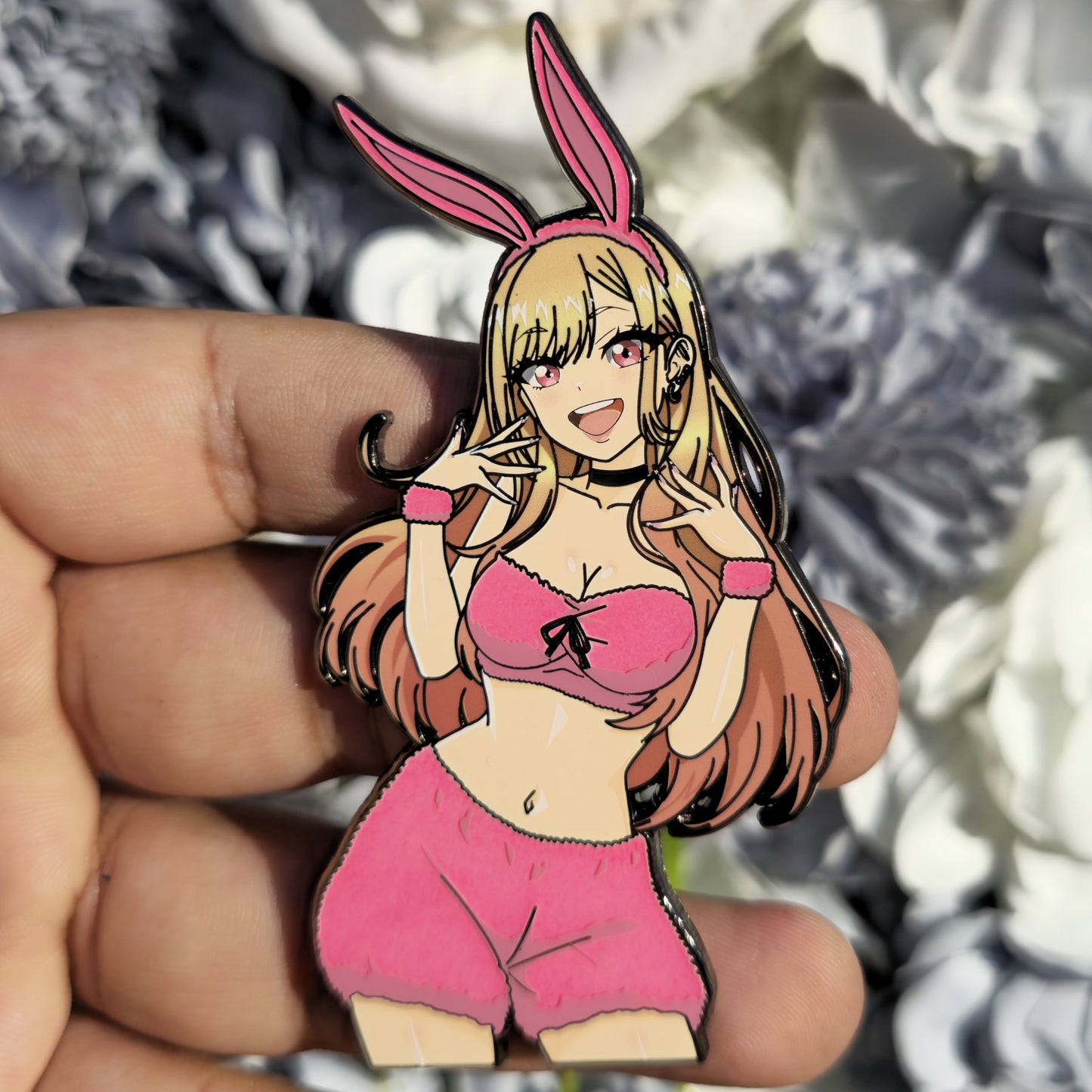 In hands: Mare Pink Bunny